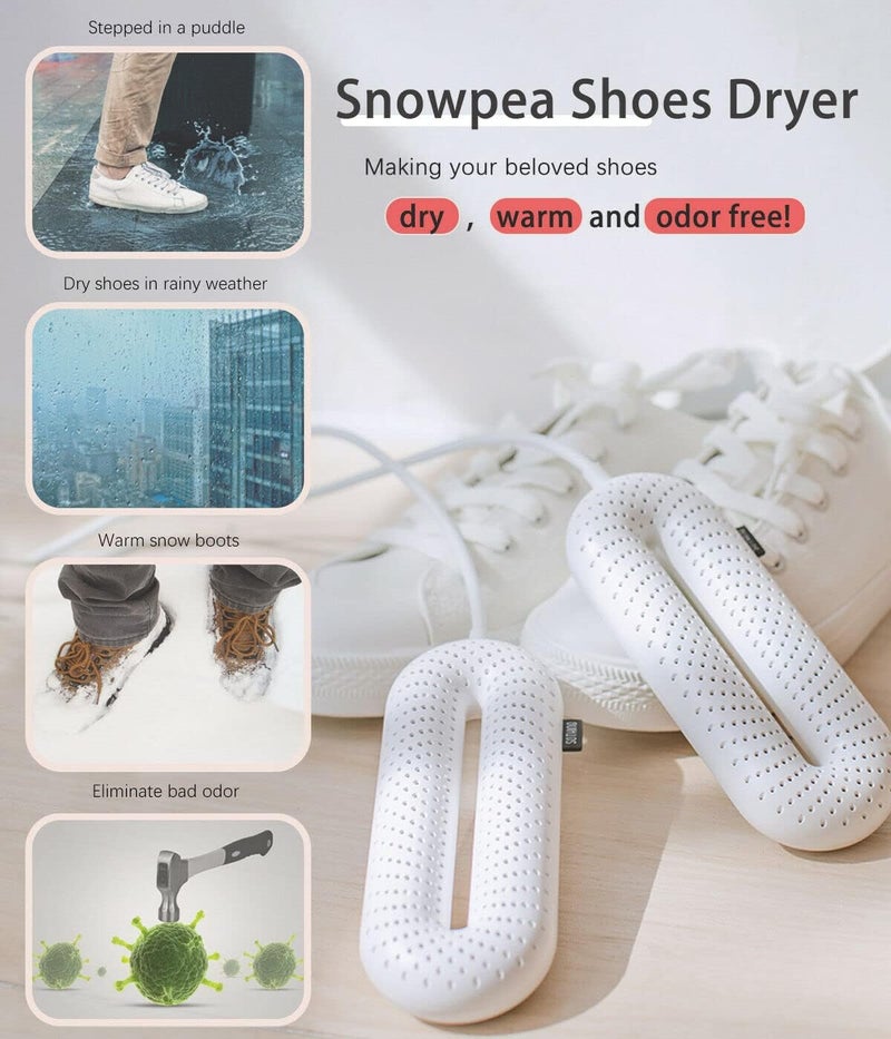Snowpea Electric Shoe Dryer, Ski Boots Dryer, Shoe & Boot Warmer for Sweaty Sneakers Trainer Shoes with 3/6/9 Hours Timer - Image 1